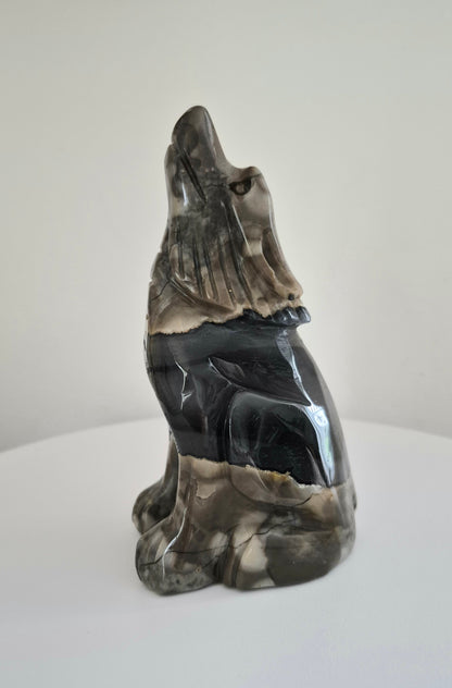 Loup en Agate volcanique n°147