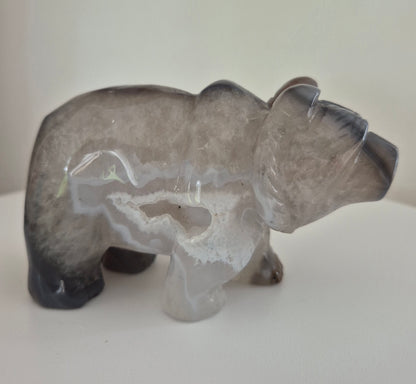 Ours en Agate druse n°163
