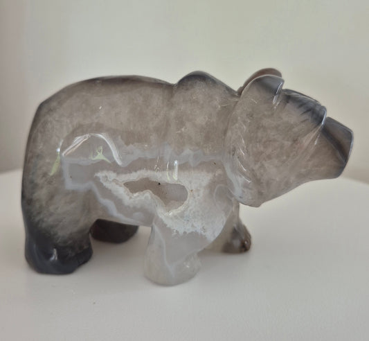 Ours en Agate druse n°163
