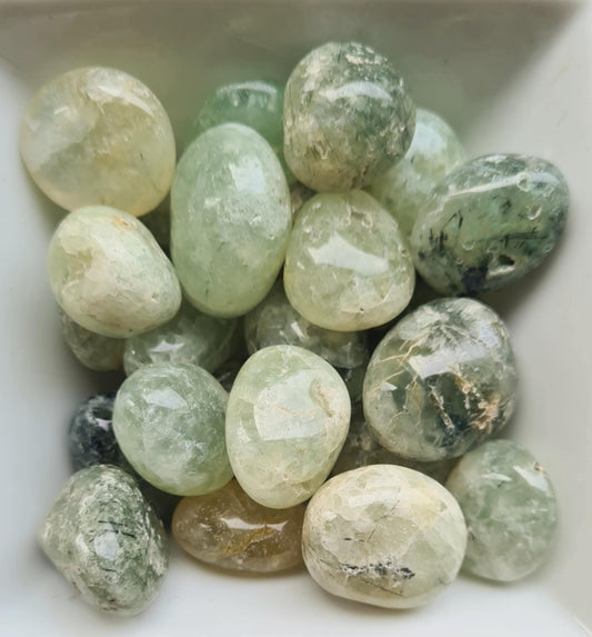Pierre roulée Prehnite