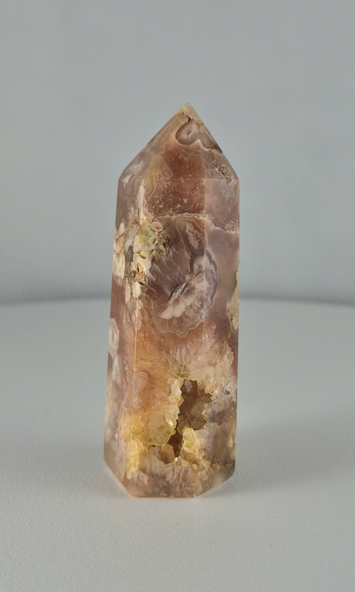 Pointe Tour Agate fleur 7cm / n°18