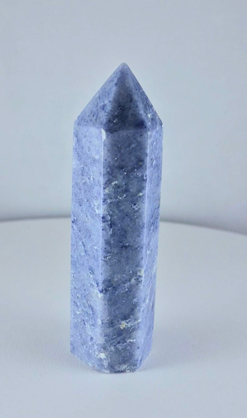 Pointe Tour Aventurine Bleue 10cm / n°17