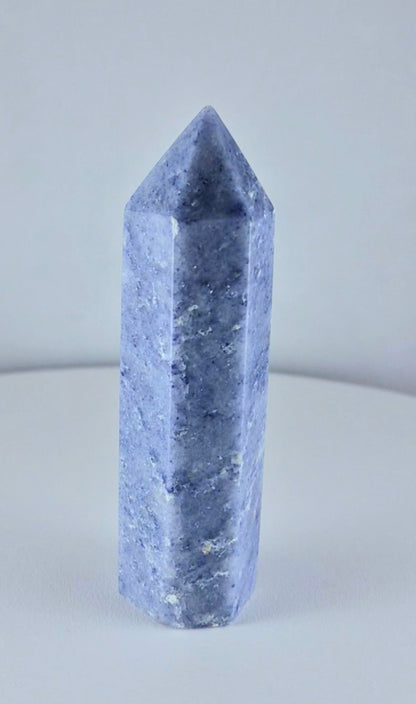 Pointe Tour Aventurine Bleue 10cm / n°17