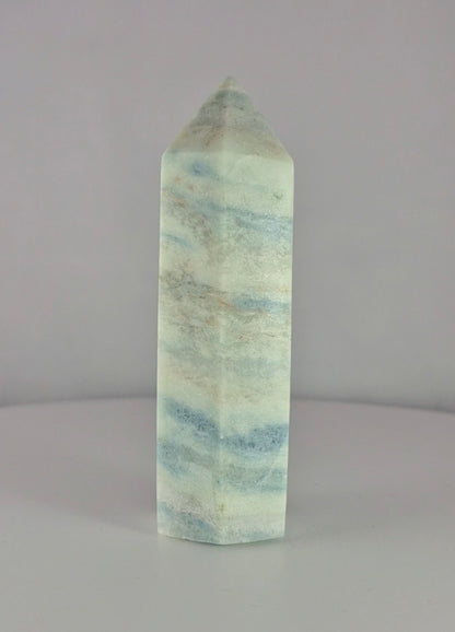 Pointe Tour polie Calcite caraïbes 10cm / n°20