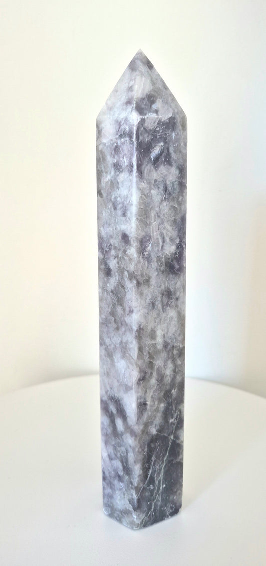 Pointe Tour Lépidolite 22,3cm / n°28