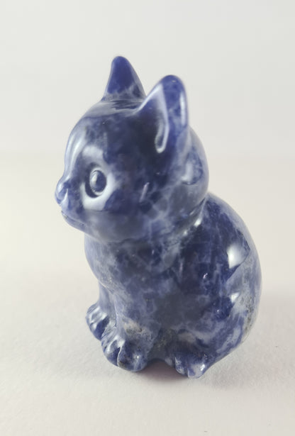 Figurine Chat Sodalite n°52
