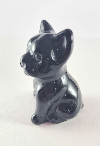 Figurine Bouledogue Obsidienne n°49