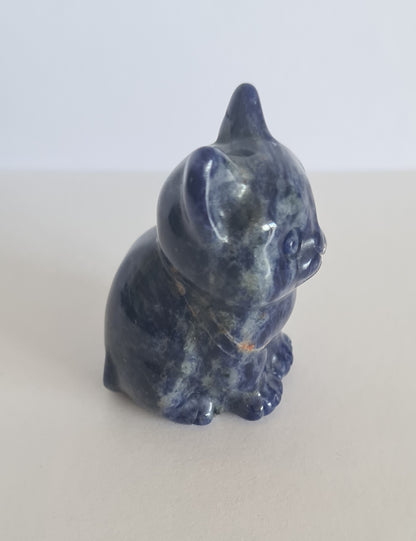 Figurine chat Sodalite / n°96