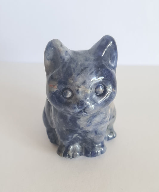 Figurine chat Sodalite n°5