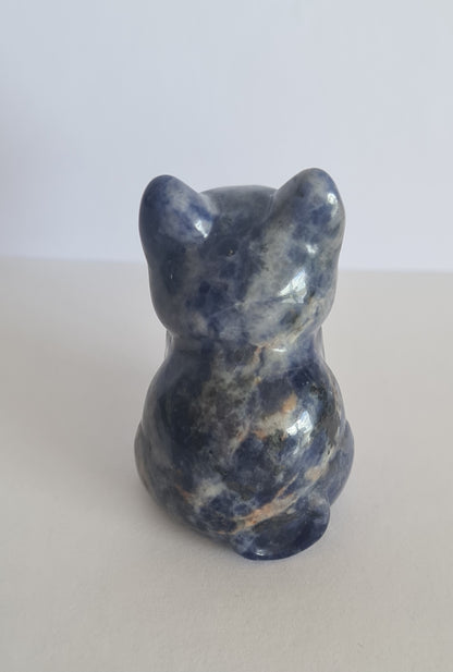 Figurine chat Sodalite / n°53