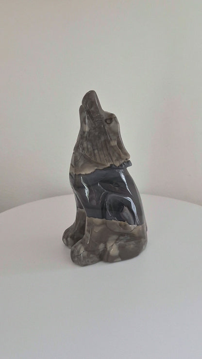 Loup en Agate volcanique n°147