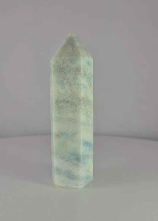 Pointe Tour polie Calcite caraïbes 10cm / n°20