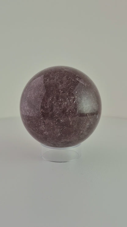 Sphère Quartz hématoïde (ou quartz fraise) 6cm / n°85