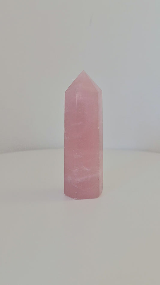 Pointe Tour Quartz rose 8cm / n°29