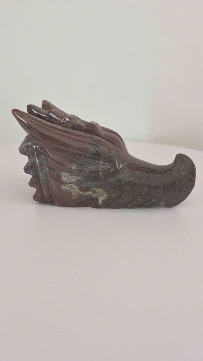 Tête de dragon Jaspe océan n°130
