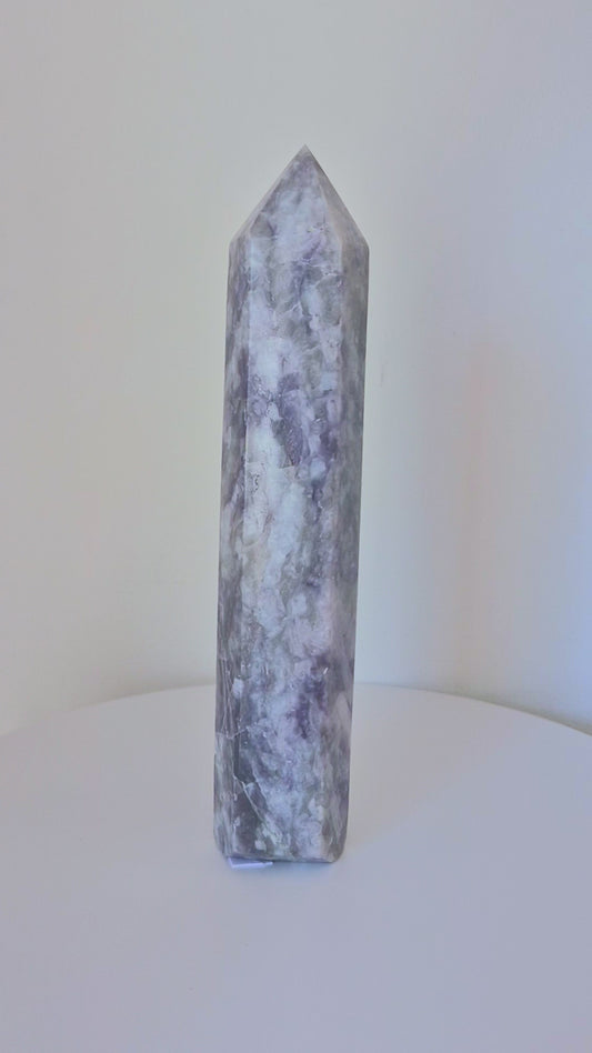 Pointe Tour Lépidolite 22,3cm / n°28