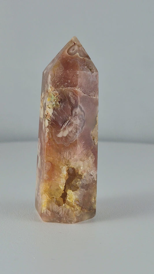 Pointe Tour Agate fleur 7cm / n°18