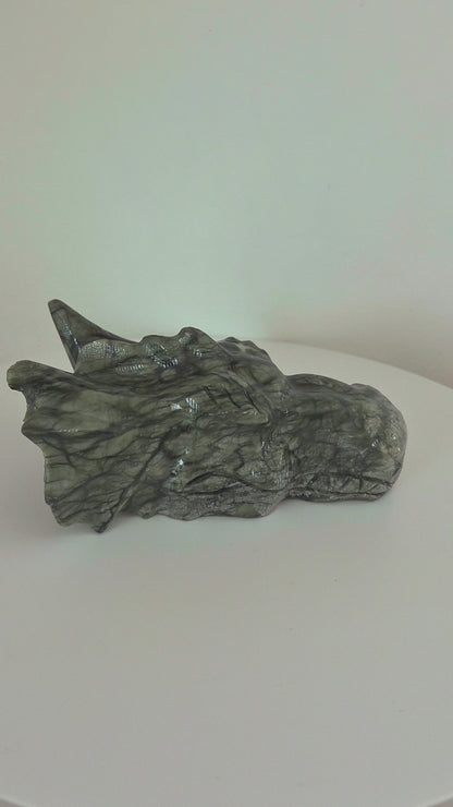 Tête de dragon Jade vert n°132