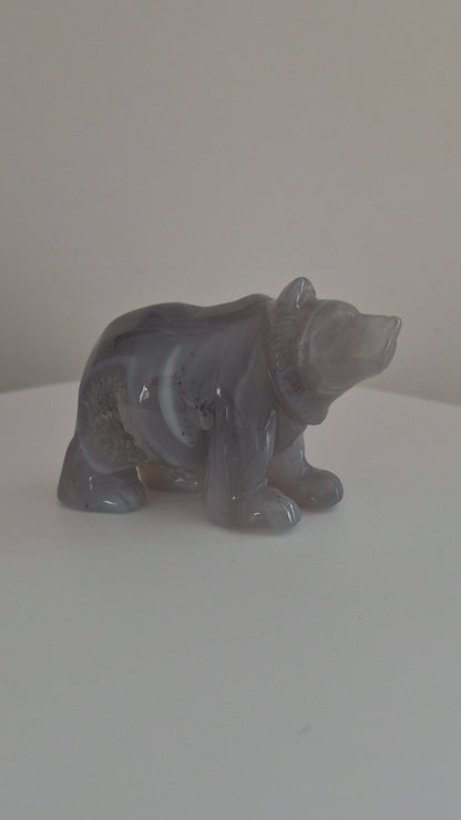 Ours avec druse en Agate n°156